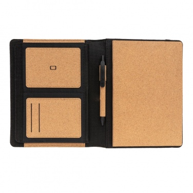 Logotrade promotional item image of: Deluxe cork portfolio A5 with pen